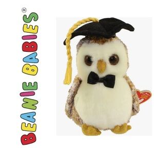 RETIRED NWT Beanie Babies Smarter the Owl, 2002
